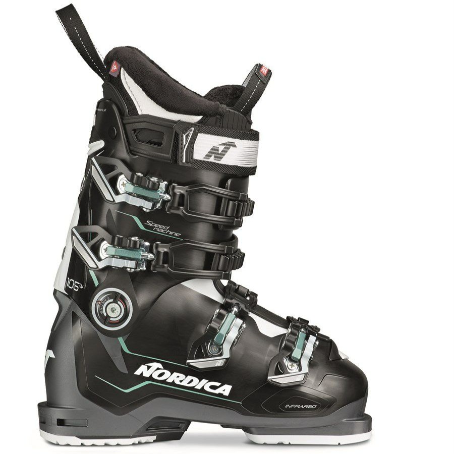 Snowsports * | Nordica Speedmachine 105 W Ski Boots Women'S 2021 Black /White /Green