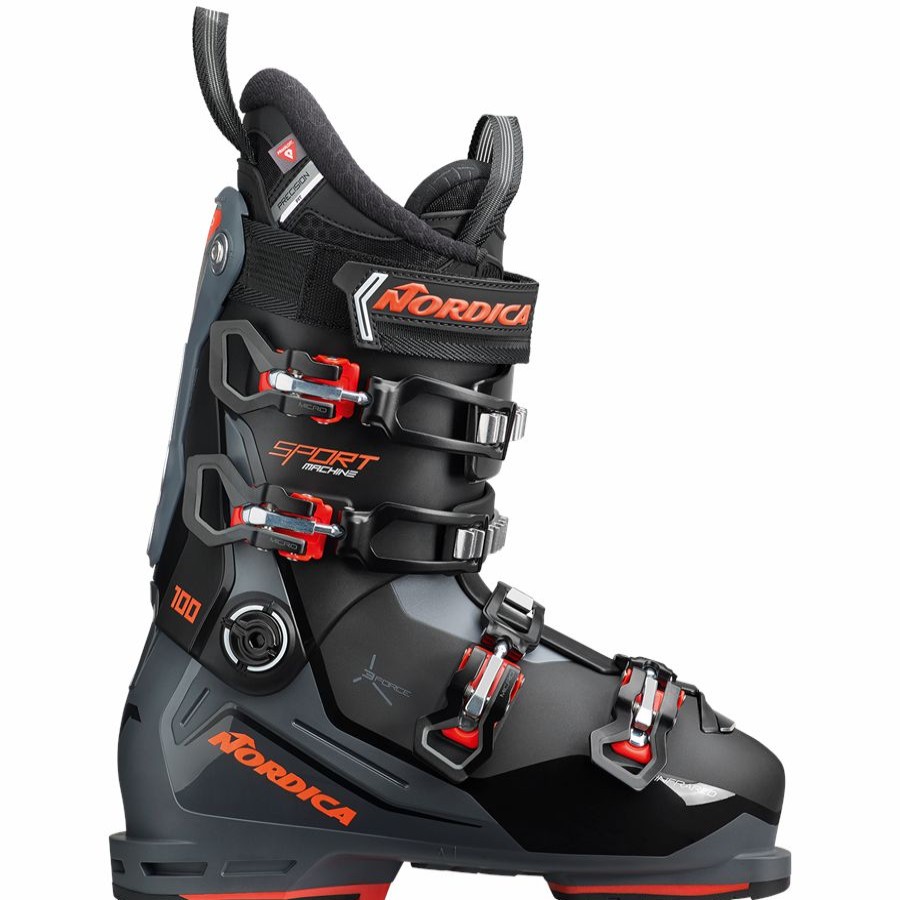 Snowsports * | Nordica Sportmachine 3 100 Ski Boots 2023 Black /Gray /Red