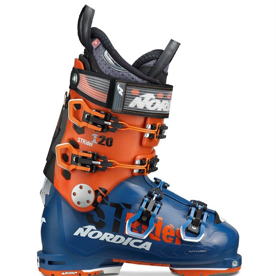 Snowsports * | Nordica Strider 120 Dyn Alpine Touring Ski Boots 2020 Blue /Orange