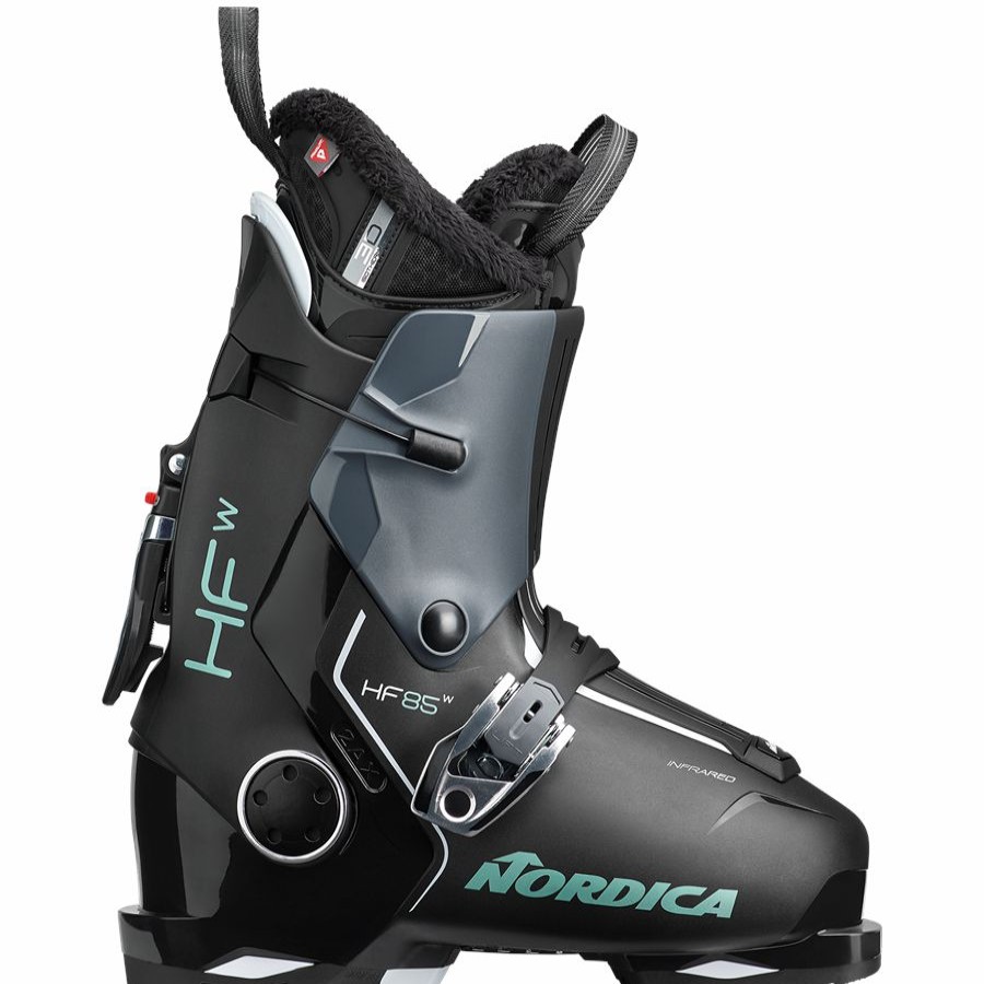 Snowsports * | Nordica Hf 85 W Ski Boots Women'S 2023 Black /Anthracite /Green