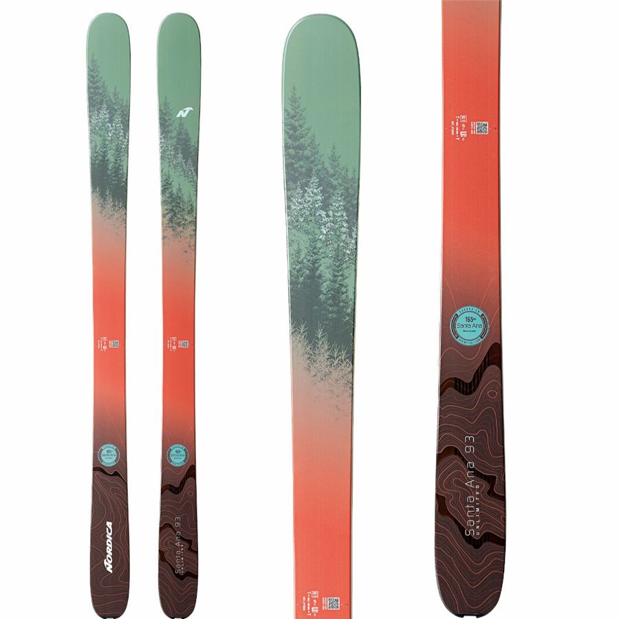 Snowsports * | Nordica Santa Ana 93 Unlimited Skis Women'S 2023 + Evo X Pomoca Pro Glide Climbing Skins Blue